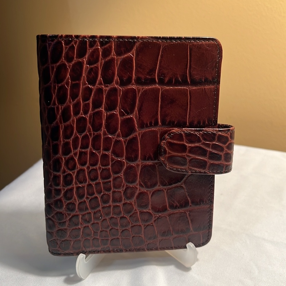 Filofax Classic Croc Pocket Leather Organizer